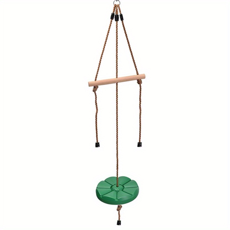 Kids Petal Disc Swing, Adjustable Climbing Rope Swing With 26cm Strap, Indoor & Outdoor For Backyard, Playground & Camping