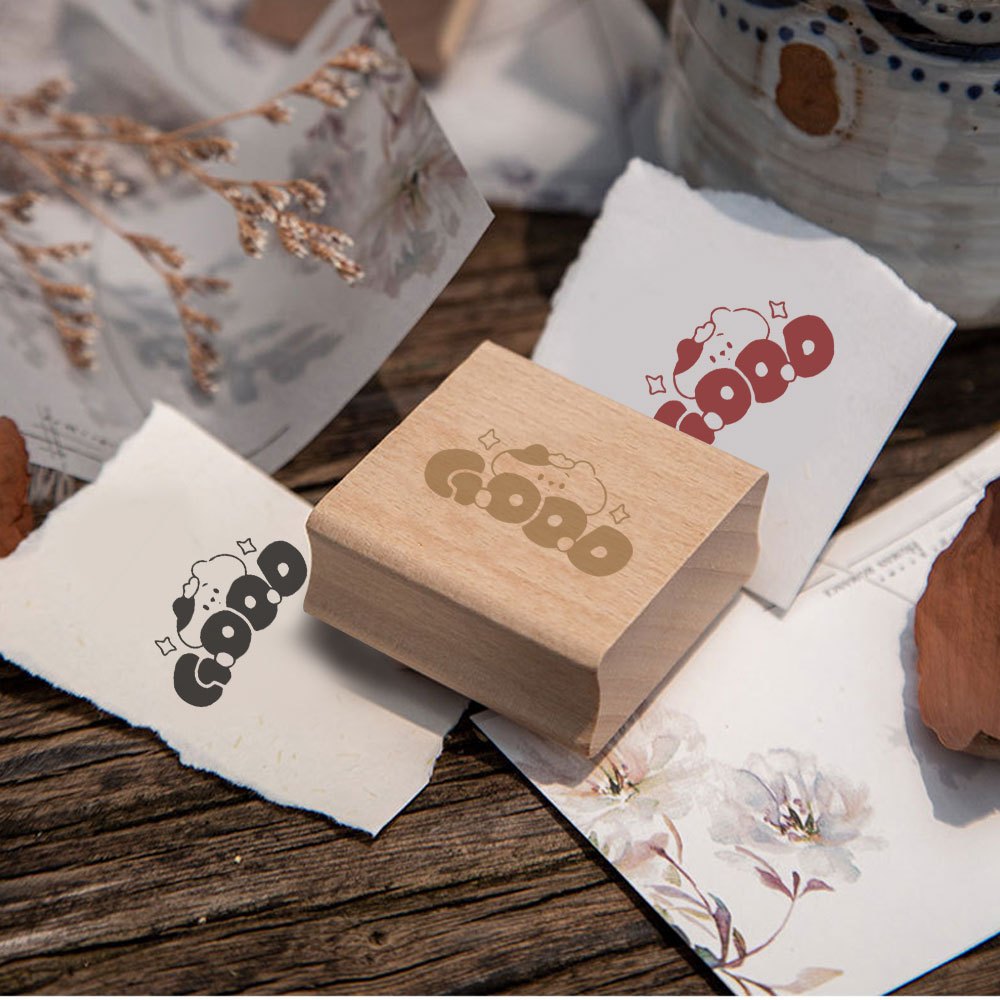 Wood Stamp for DIY Journaling and Scrapbooking