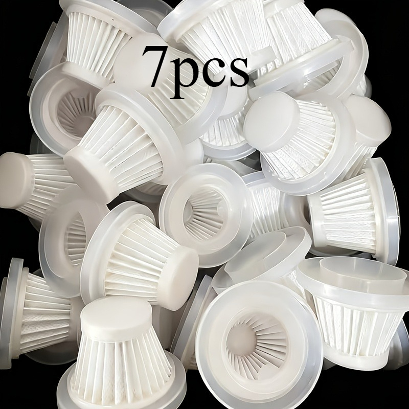 Image of 7pcs Vacuum Filter Refills - Adhesive-coated Non-woven Washable And Reusable Suitable For Most Home/car Handheld Vacuums, Compatible For Handheld Stick/roof/cleaners, Durable Replacement