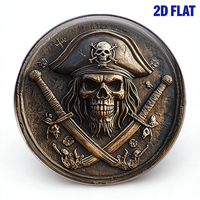 TEMU Broche 2D de calavera con sombrero de pirata, corsage , de ropa única, muy adecuado para bolsos, ropa, escotes y sombreros, decoraciones de moda