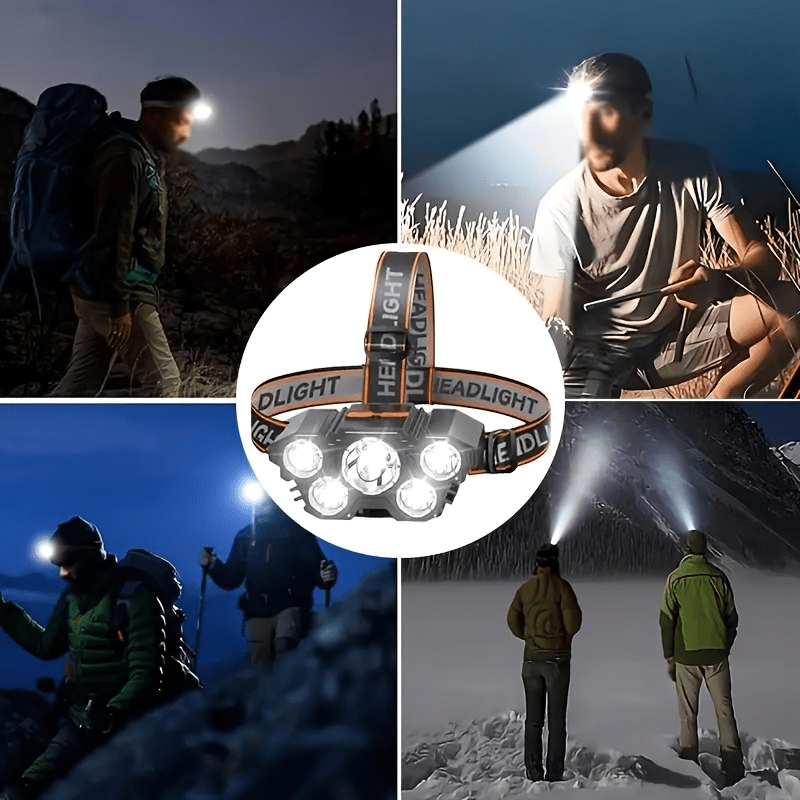 5 LED Home Improvement Flashlight with USB Rechargeable Battery