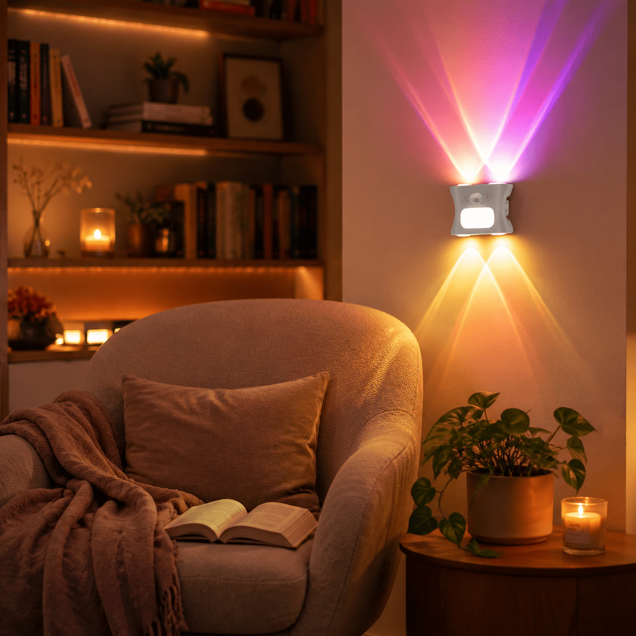 USB Rechargeable RGB Night Light with Remote Control