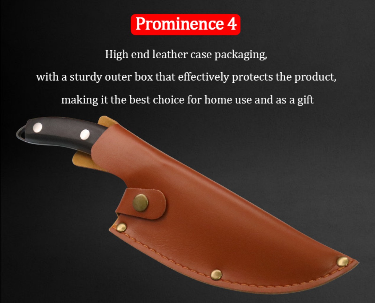 2/4pcs sharp chef meat fruit bbq knife perfect gift for family travel anti-stick ergonomic handle multipurpose stainless steel   knife   gadgets Product details 6