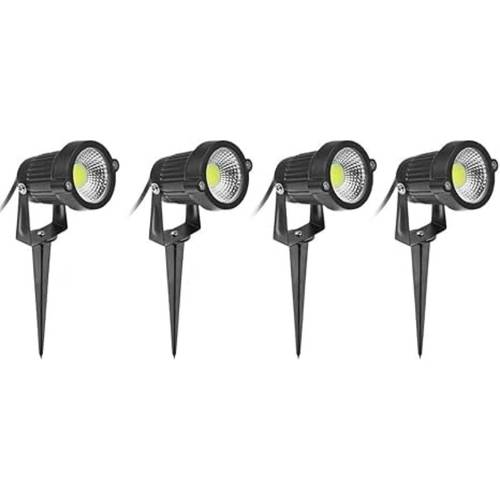 4pcs outdoor led spot light 15w warm white weatherproof energy crystal shade semi flush mount for garden patio pathway and outdoor decoration