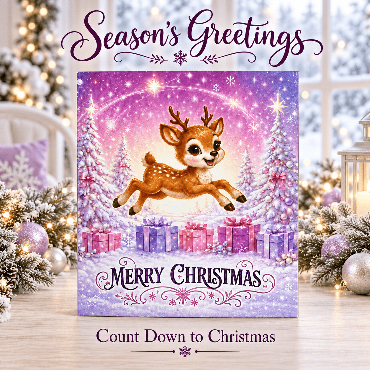 Christmas Advent Calendar, 24-Day Countdown Gift Box