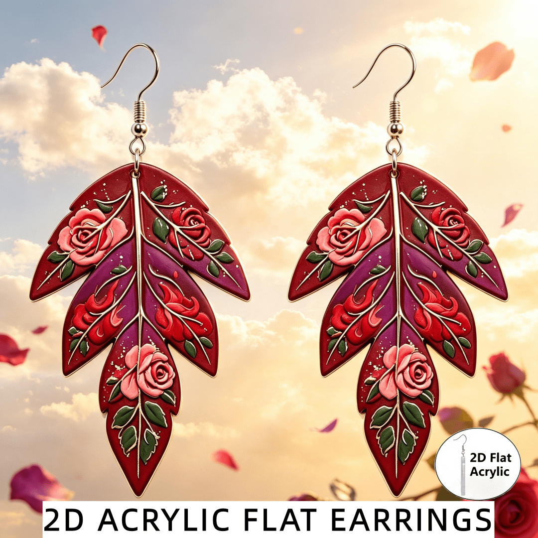 Women's Vintage Boho Floral Drop Hook Earrings