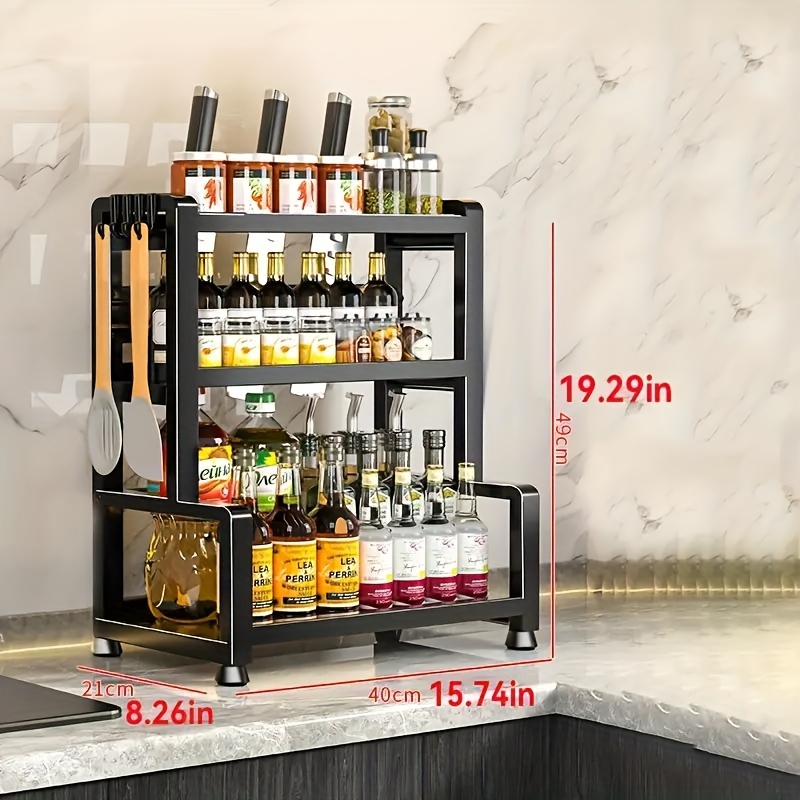 A Versatile Kitchen Storage Solution Featuring a 2-3 Tier Rack for Spices, Candies, And Seasonings, Designed to Optimize Space in Your for Home And Kitchen. This Sturdy Steel Construction Is Perfect for Countertop Use And Compact Stove Organization 11 A Versatile Kitchen Storage Solution Featuring a 2-3 Tier Rack for Spices, Candies, And Seasonings, Designed to Optimize Space in Your for Home And Kitchen. This Sturdy Steel Construction Is Perfect for Countertop Use And Compact Stove Organization