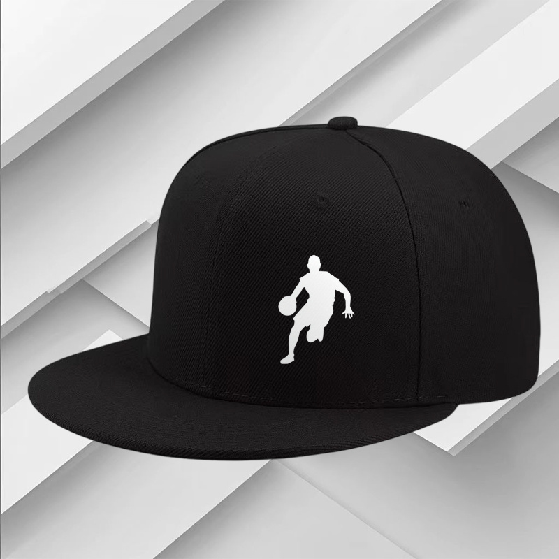 TEMU Casquette de baseball hip-hop à visière plate avec un design original, de de joueurs de basketball, ajustable, style rétro, convient aux sports