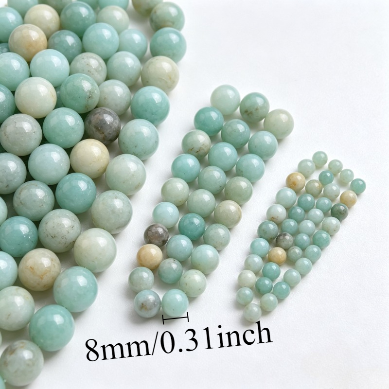 Natural Amazonite Loose Beads for Jewelry Making