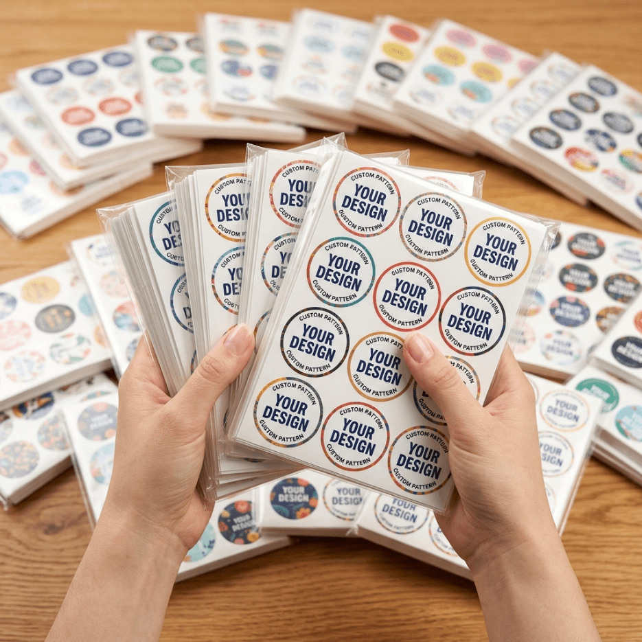 TEMU 500/1000 Personalized Identification Labels, Multiple Sizes Available, High-quality Disposable Decorative Stickers, Custom-designed Thank-you