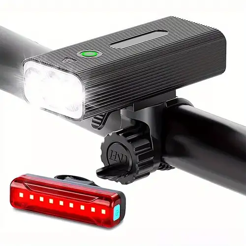 Rechargeable Bicycle Light Set USB LED Front Light +Bike Tail Rechargeable Bicycle Light Set USB LED Front Light +Bike Tail