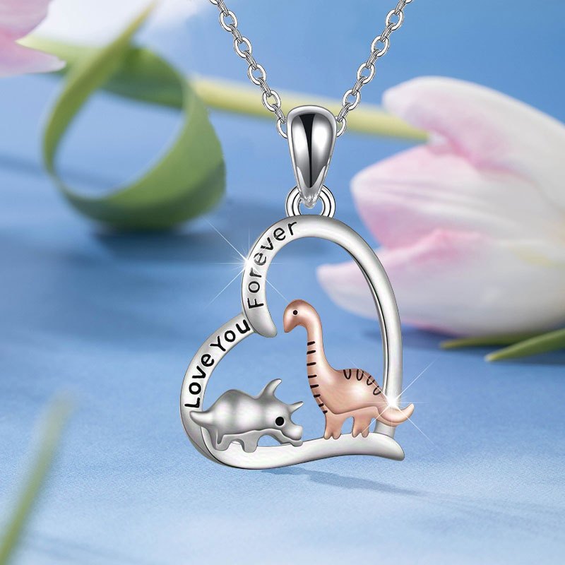 TEMU Cute Personalized Fashionable Simple Luxurious Dinosaur Necklace Party Commemorative Jewelry Exquisite Christmas Birthday Gift