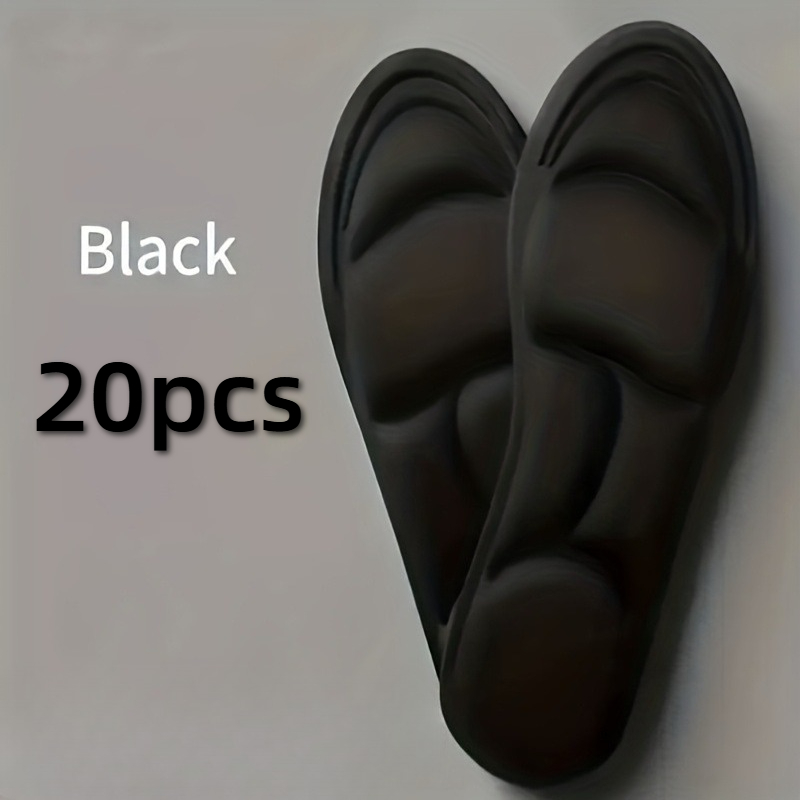 TEMU 20pcs Sports Comfortable Soft Breathable Insoles, Casual Shoe Inserts, High Heels, Sneakers, Casual Shoe Pads, Men And Women Comfortable Shoe