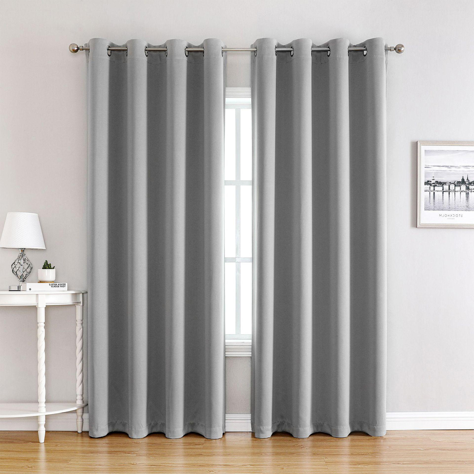 TEMU Sekey Blackout Curtain Thermo Blackout Curtains Eyelet Curtain Curtains, Blackout, Blackout Fabric, Opaque, Sun Protection, Blackout, Cold