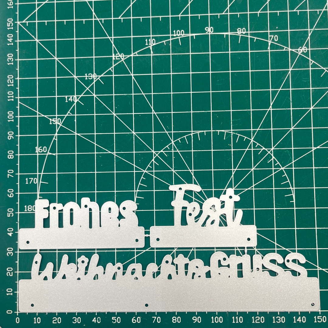 Image of New Christmas Greeting/merry Christmas Font Metal Cutting Die For Christmas Card Making, Scrapbooking, Paper Craft Knife, Mold, Template