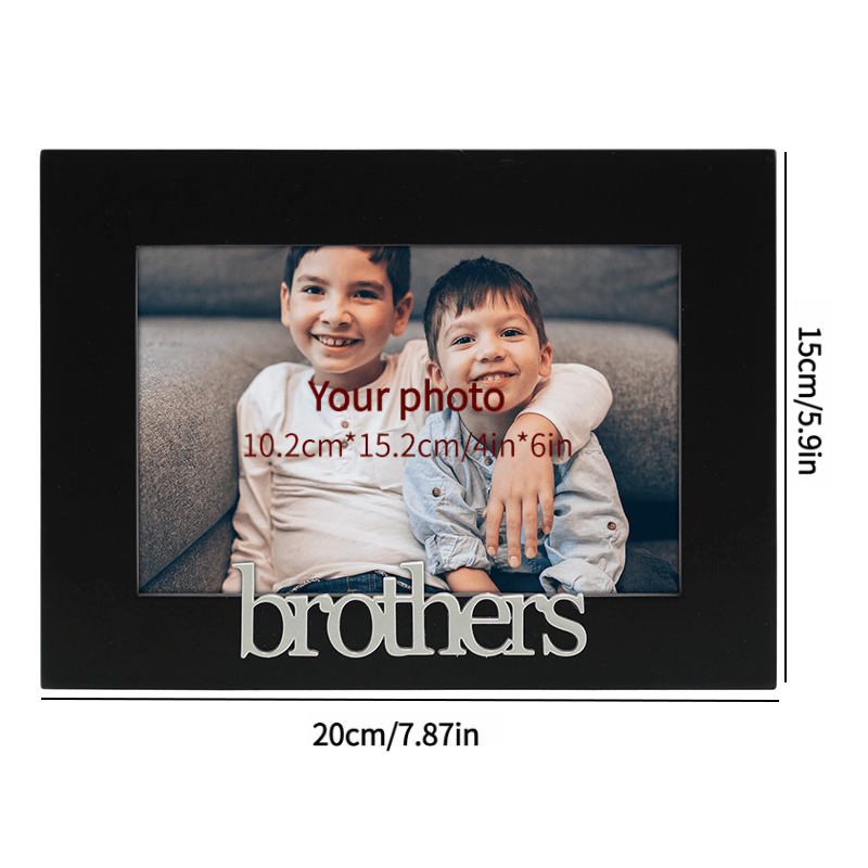 TEMU Wooden Photo Frame - Square Desktop Picture Frame Suitable For Photos, Wood Memorial Gift, Modern Commemorative Frame For, For Decor & Display