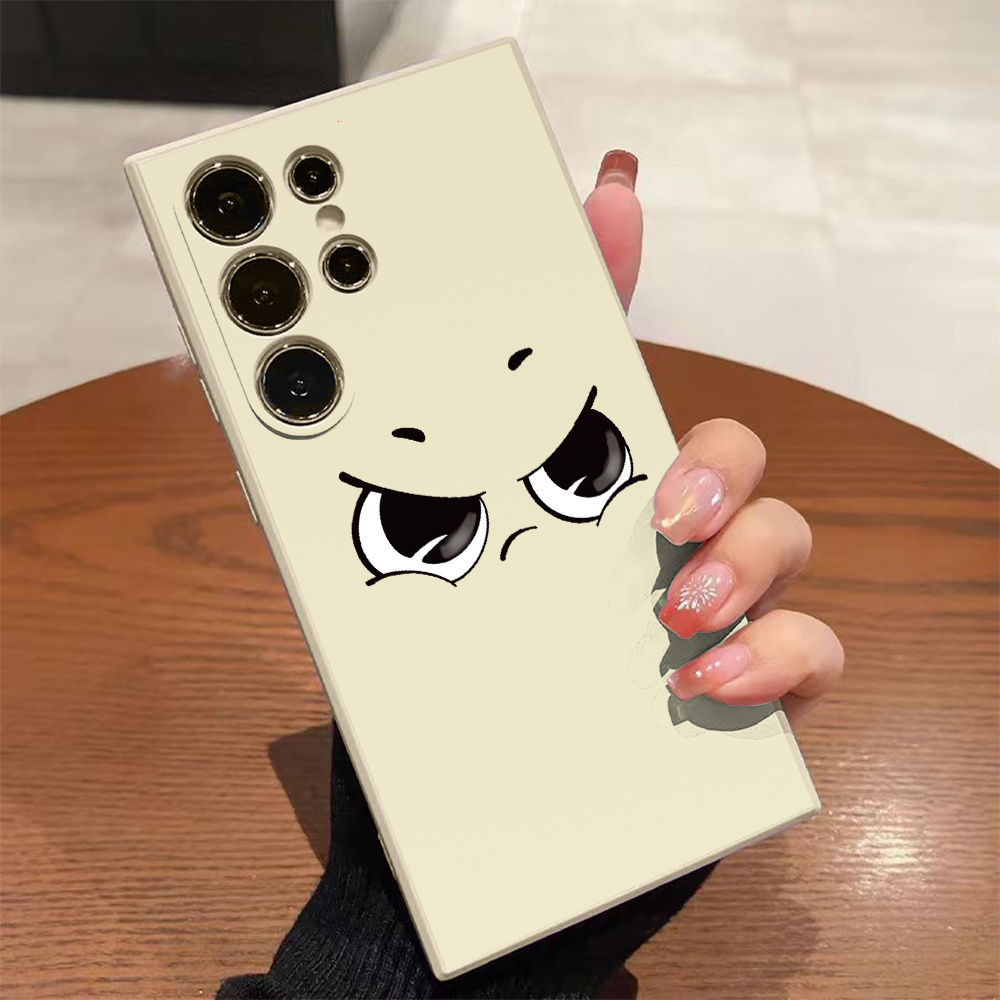 TEMU Phone Case: Angry Cartoon Eyes Shock Proof Phone Case For Galaxy S25/s24/s23/s22/s21/s20 Note10/20 5g Ultra Fe Anti - Shock Protection Soft Tpu