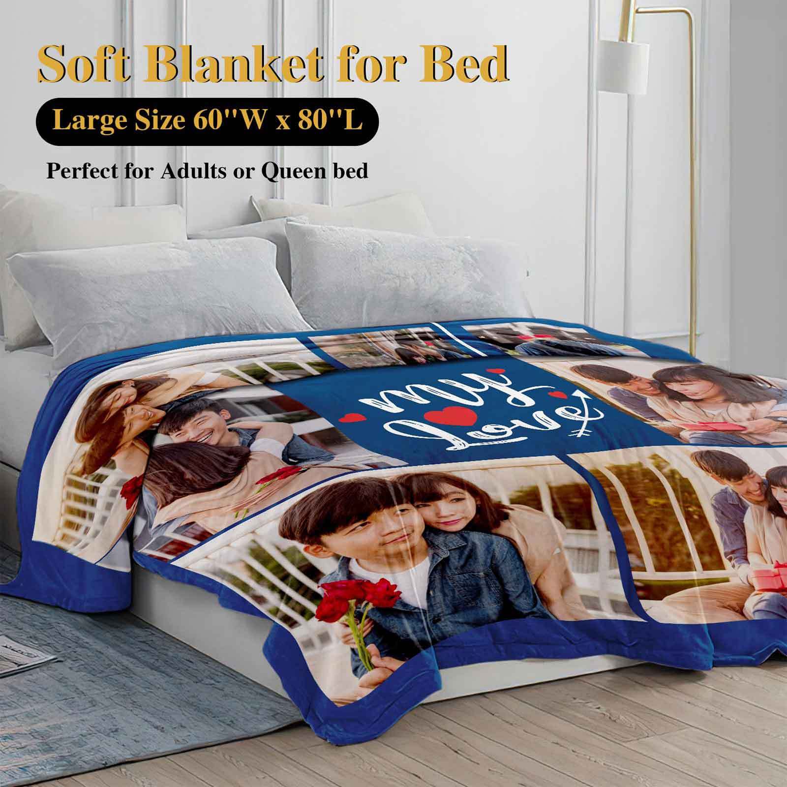 Custom Couple Blanket with Photos