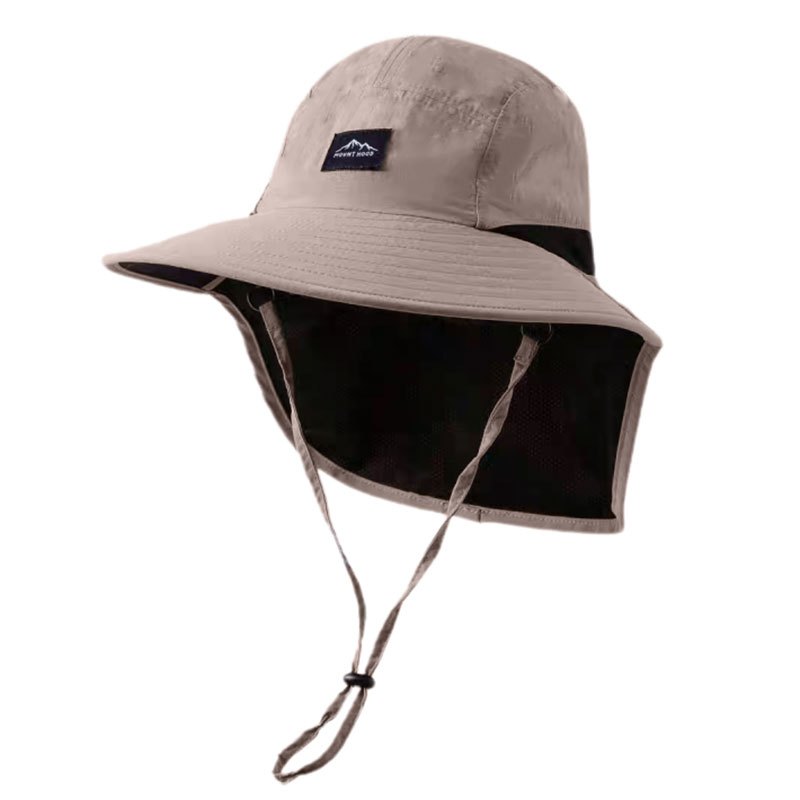 TEMU 8- Multi-functional Casual Sun Hat - Portable Travel Fisherman Hat With Neck, Wide Brim Sun Hat With Random Style Windproof Rope Adjustment,