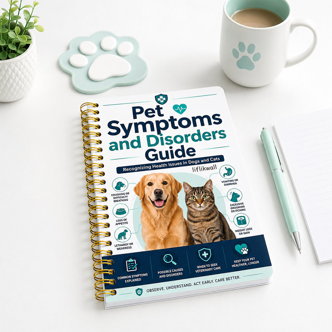 Pet Care Learning Guide, Including Dog And Cat Anatomy Charts, Disease Symptom Explanations, Organ System Knowledge, And Health Management Reference Content