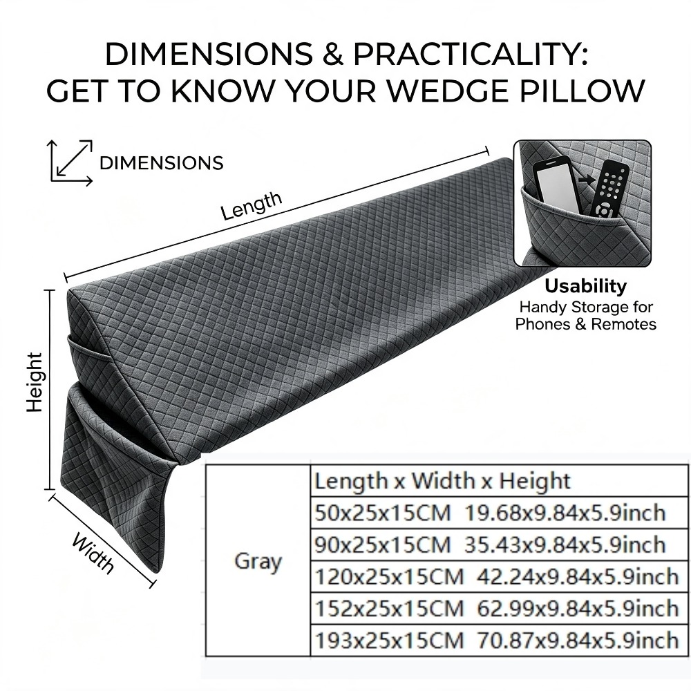 TEMU Coussin de lit de cale, idéal pour les entre le lit et le chevet ; Cale de lit pour combler les ; Coussin de lit de cale pour les , adapté pour
