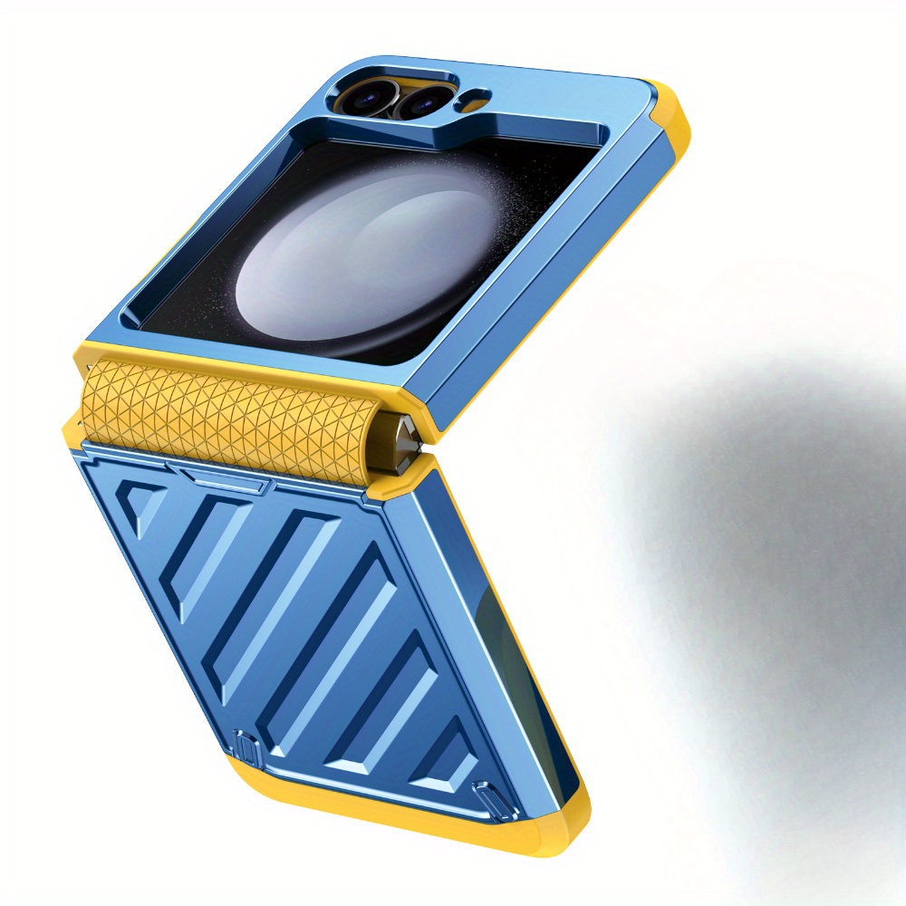 TEMU Coque de téléphone - Coque de téléphone pliante haut de gamme en électroplaquée couleurs, adaptée pour Samsung, couverture de protection