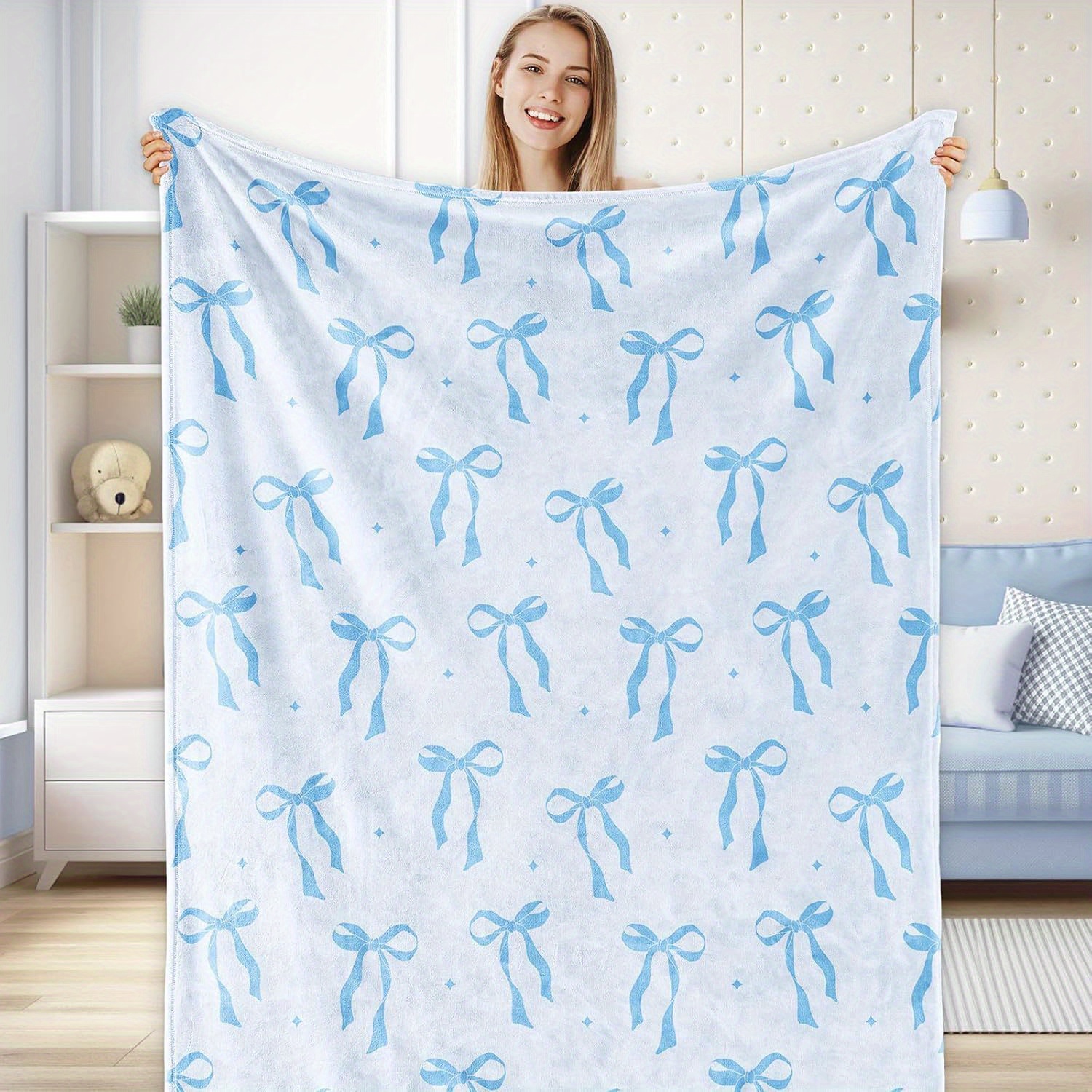 Superweiche Flanell-Fleece Decke – Leicht & Kuschelig Für Couch, Bett Und Reisen