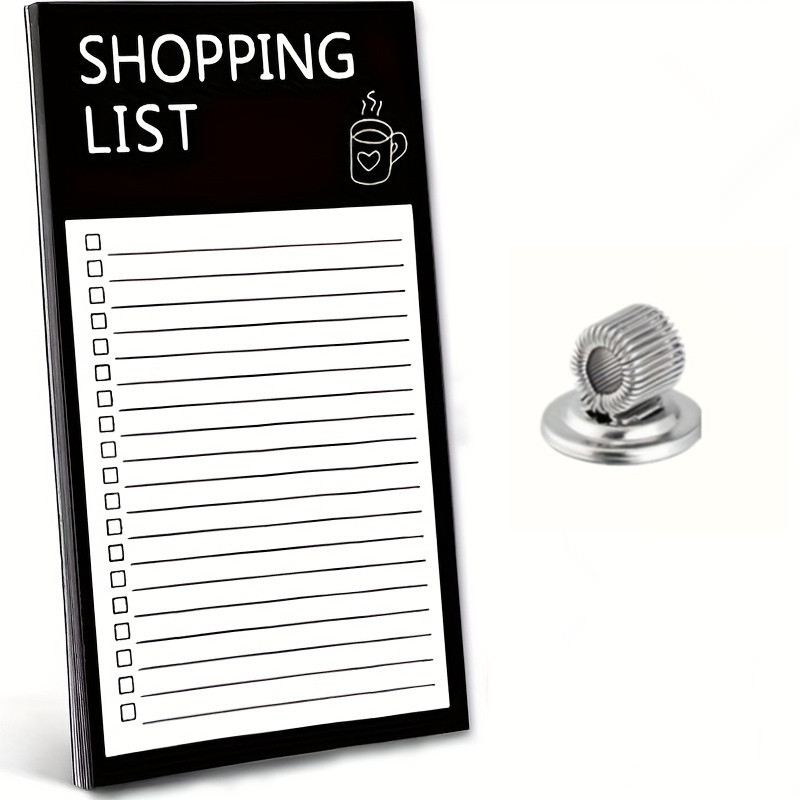 TEMU Disponible pour 3 grandes fêtes : Thanksgiving, Saint-Valentin et Noël. lot de 2 blocs-notes magnétiques pour liste de courses comprend un total