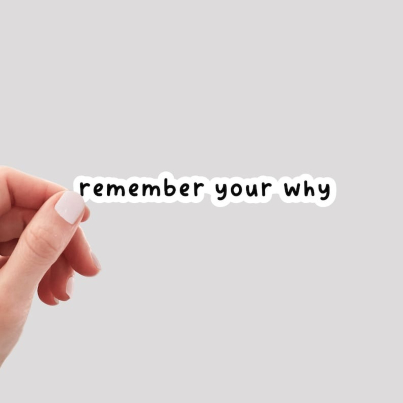 Sticker Reminding You Of Your Purpose / Inspirational Sticker / Uplifting Quote Sticker / Sticker / Water Bottle Decal