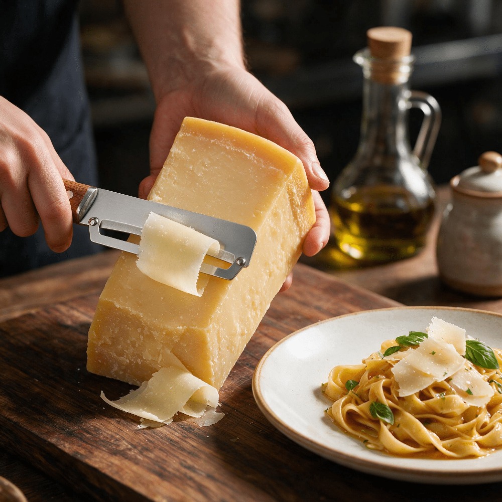 TEMU 3-in-1 Vegetable Slicer And Chopper, Onion Chopper And Fruit Peeler With Wooden Handle, Stainless Steel Kitchen Gadgets And Additions With