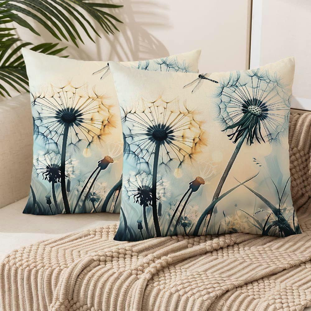 

2pcs & Double-sided , , , , Zippered Cushion Covers For Sofa, , Use