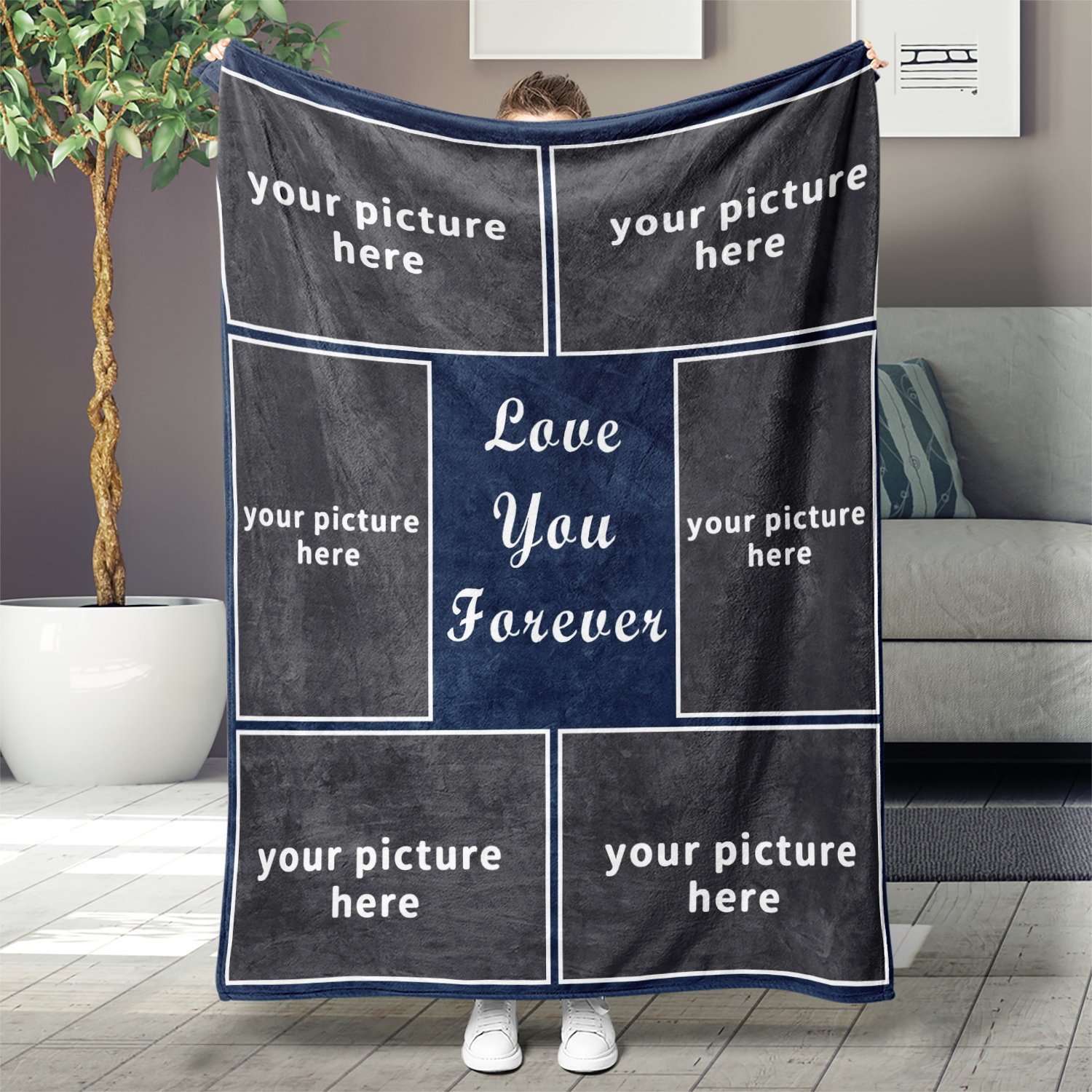 

Customizable Blanket, Personalized , , All-, Tear , Multipurpose Knitted Polyester For , , , For , Camping, Sofa, Pet, Decor