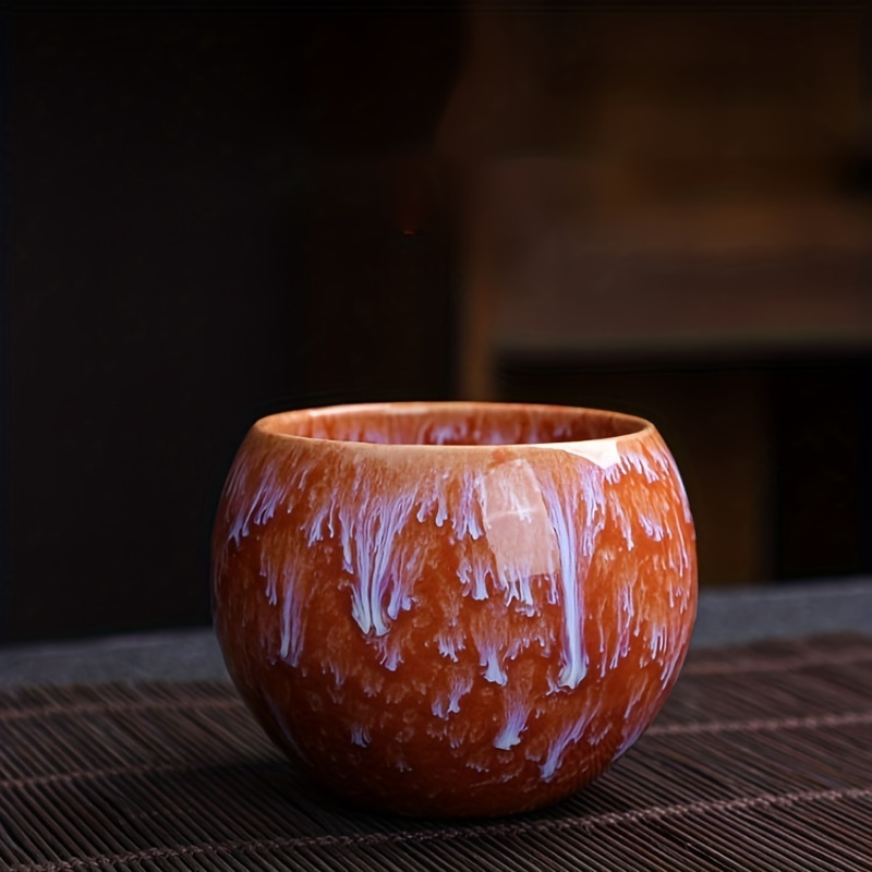 a set of mountain ceramic tea cups traditional chinese kiln high end fu tea set single large sample tea cup details 7