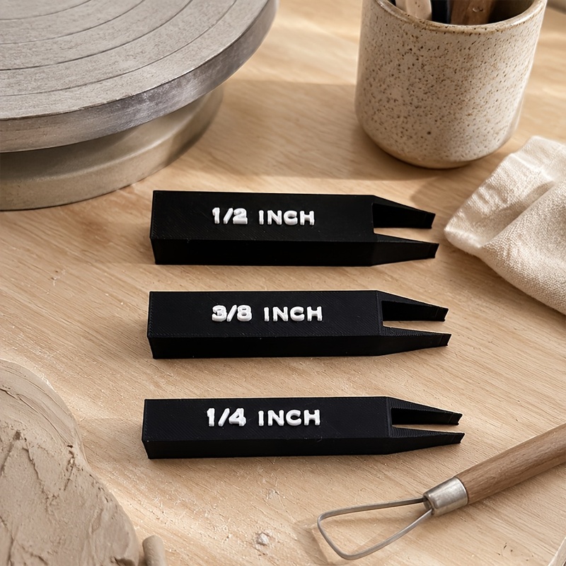 TEMU 3pcs Strip Cutter Handmade Pottery Slab Cutting Tools Special For Pottery Mold Ceramic Diy Pottery Accessories