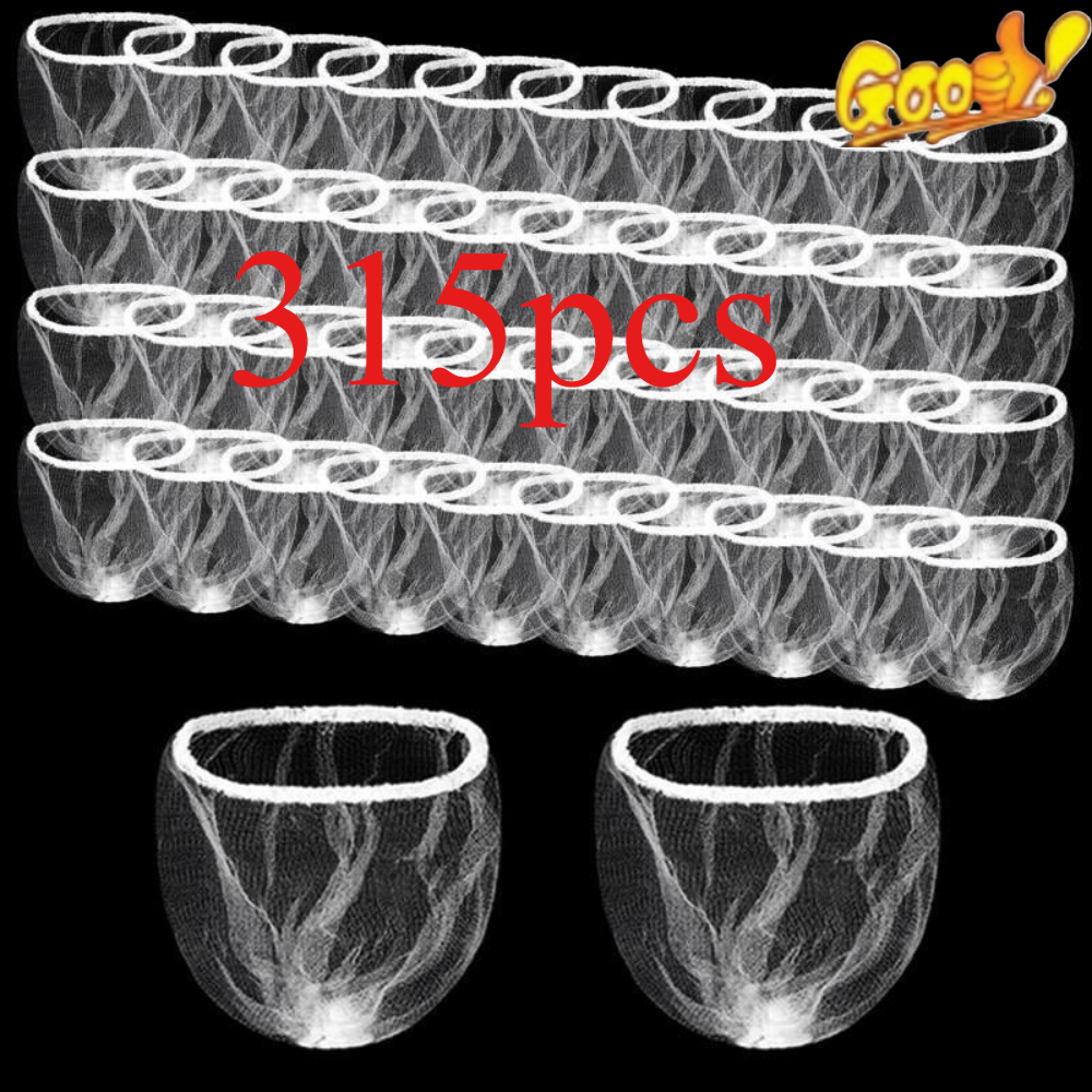 Image of 315-pack Disposable Sink Strainer Bags, Fine Mesh Drain Filter For Bathroom Bathtub And Kitchen Sink, Catch Hair And Food Residue, Prevent Clogged Drains And Clean Pipes Easily