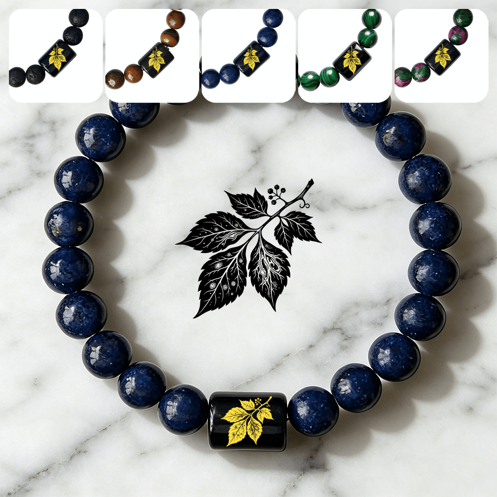 Beaded Bracelet with Leaf Pattern, Boho Style for Daily Wear