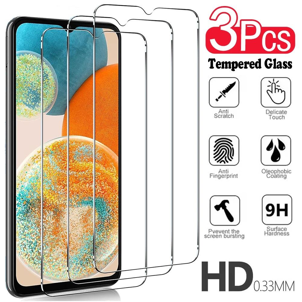 

3pcs Premium Tempered Glass Screen Protector For - Clear, -resistant Film Compatible With A55/a56/a54 & More