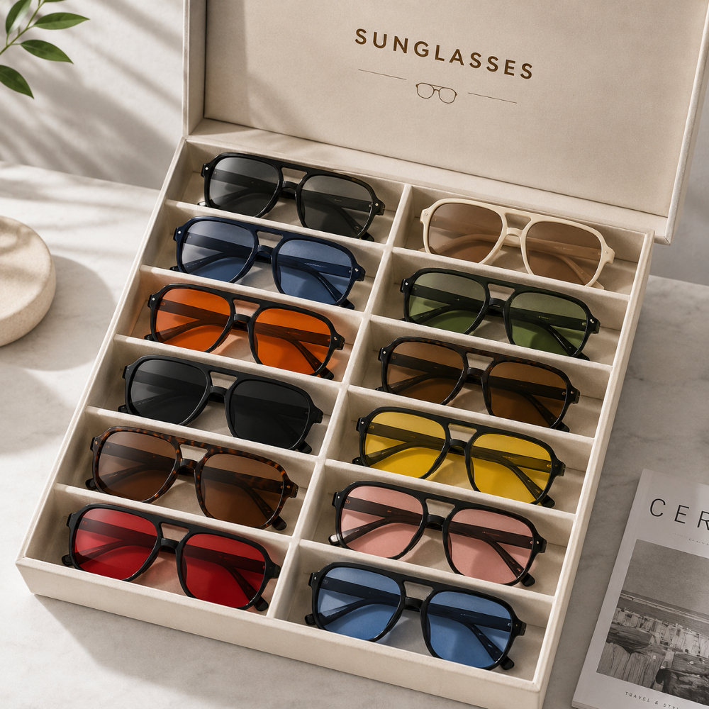 12pcs On-trend Fashion Glasses Collection, Gorgeous Assorted Eyewear Set, Fashion Glasses Multi-pair Pack