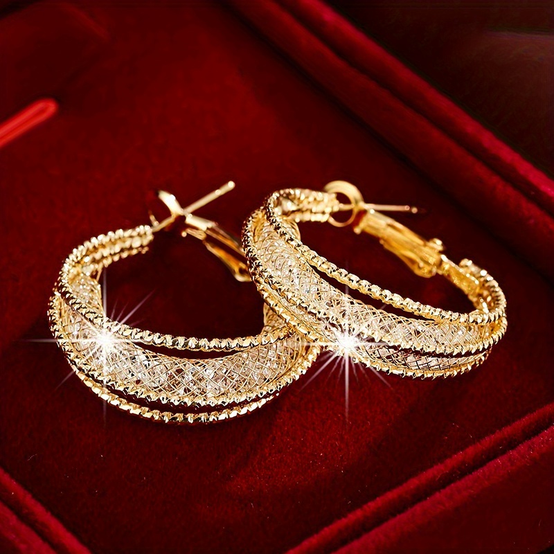 Unique And Stylish Hollow Earrings That Are Perfect For Parties, Making Them An Exquisite Gift For Christmas Or Birthdays
