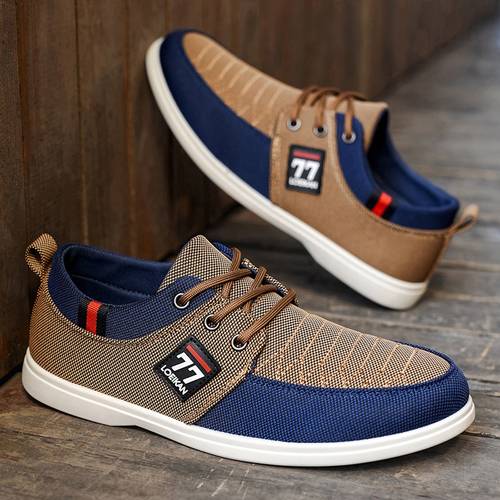 item picture mens low top two tone casual sneakers outdoor hiking lightweight slip on walking shoes large size trendy versatile street style for commuting driving strolling