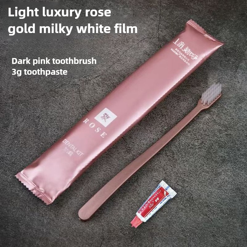 Portable Travel Toothbrushes and Toothpaste Sets, Full-Size Design