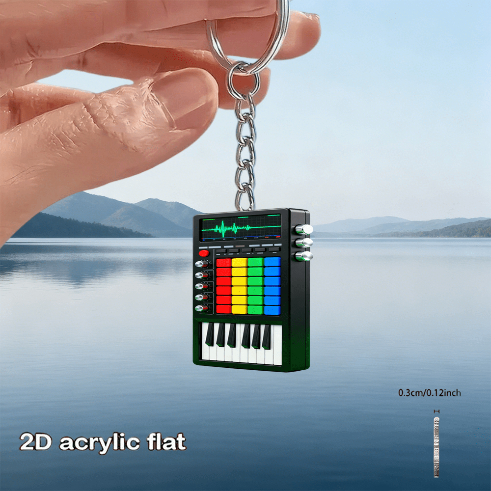 TEMU [2d Flat] [2d Flat] A Cute 2d Flat Acrylic Keychain, Suitable For Car Keychains, Backpacks, Christmas, Halloween, Weddings, Birthdays,