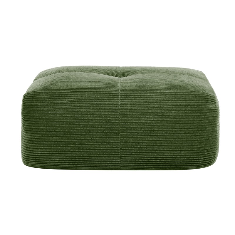 TEMU Hamlet Cordstoff-green Ottoman | Comfortable And Stylish, Non-electric
