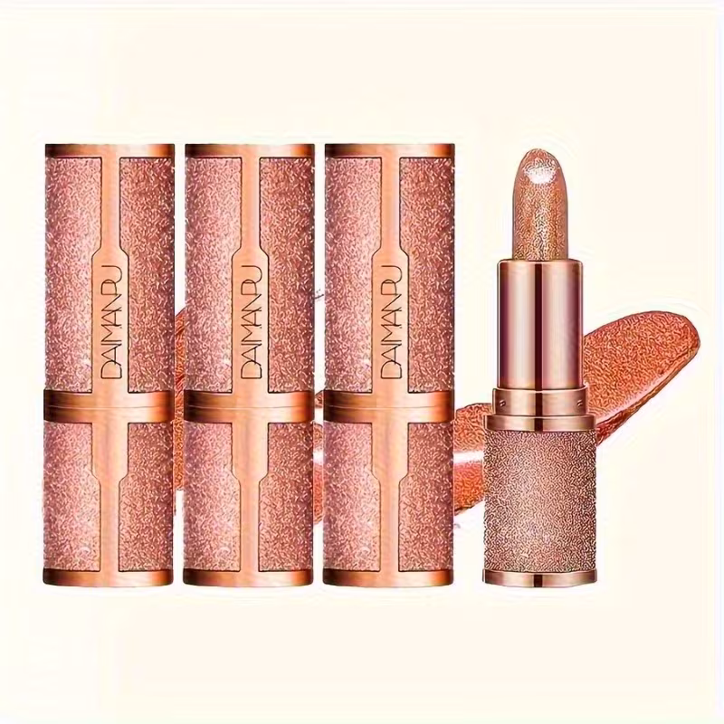 3pcs set glitter lipstick sparkling lip balm starry shimmer moisturizing long lasting lip makeup perfect christmas gift for a look Product details 5