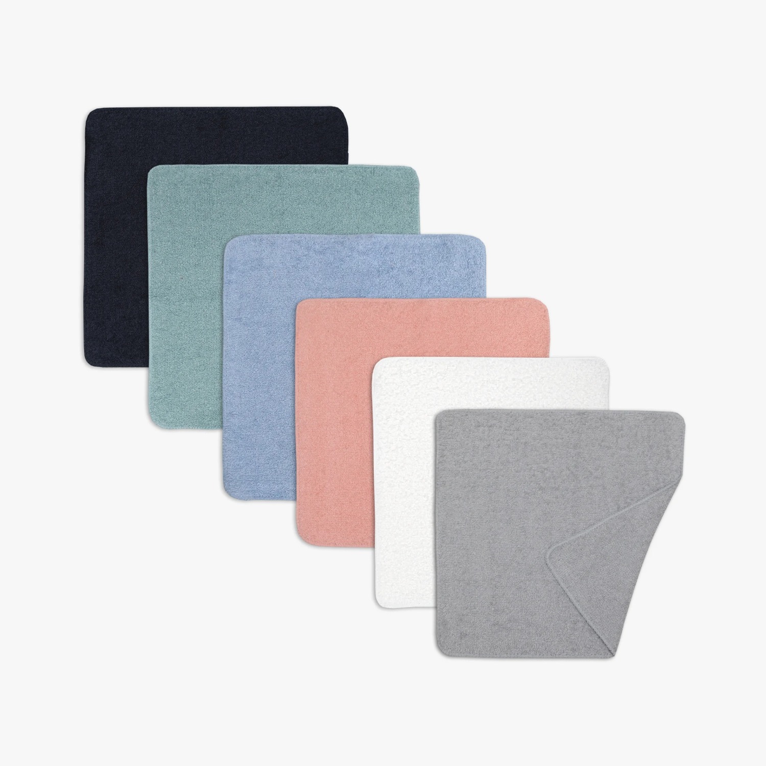 TEMU Set Of 18 Cotton Washcloths In Colors For Bathroom And Personal Hygiene Purposes