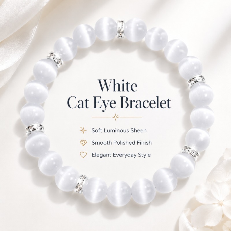 TEMU Resin Stone Bead Bracelet, Bracelet, Gentle Elegant Style Jewelry, Valentine's Day/anniversary Gift For Girlfriend/best Friend, Daily All-match