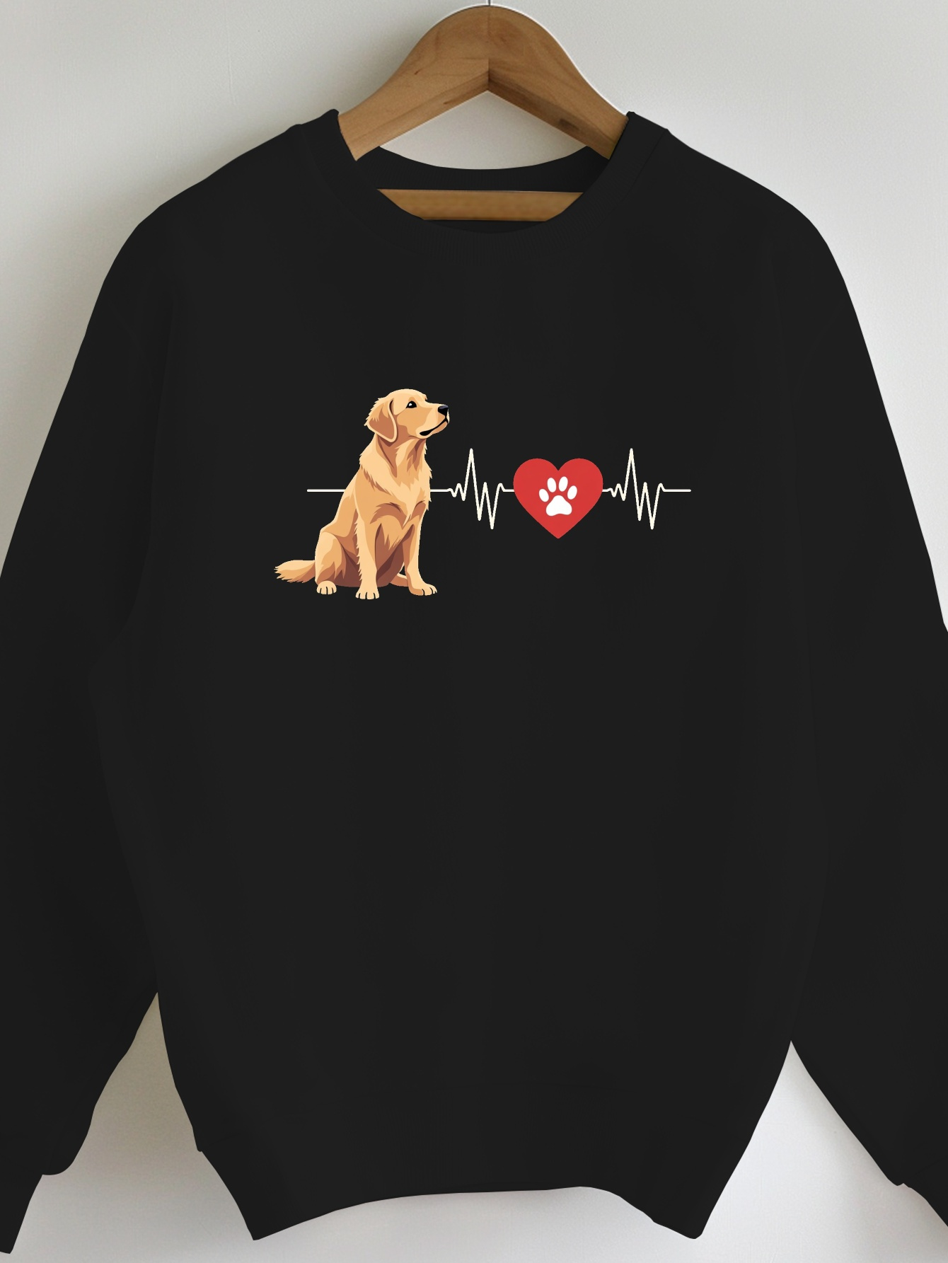 moletom feminino festivo com estampa de cachorro de Temu Brazil