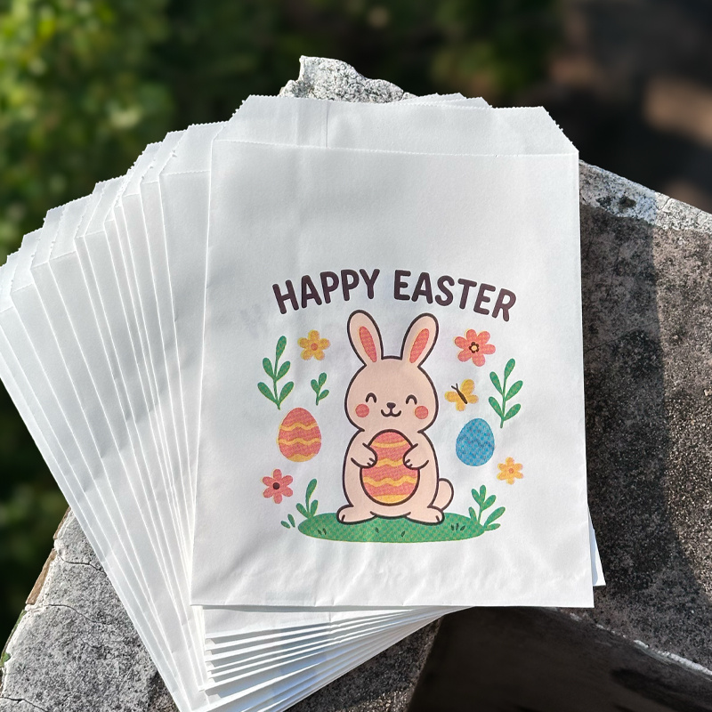 TEMU 25 Bolsas de Regalo de de Pascua, 13×18 cm, Diseño de y , Bolsas sin para Decoración de Fiestas de Pascua, del Festival de , Envoltura de