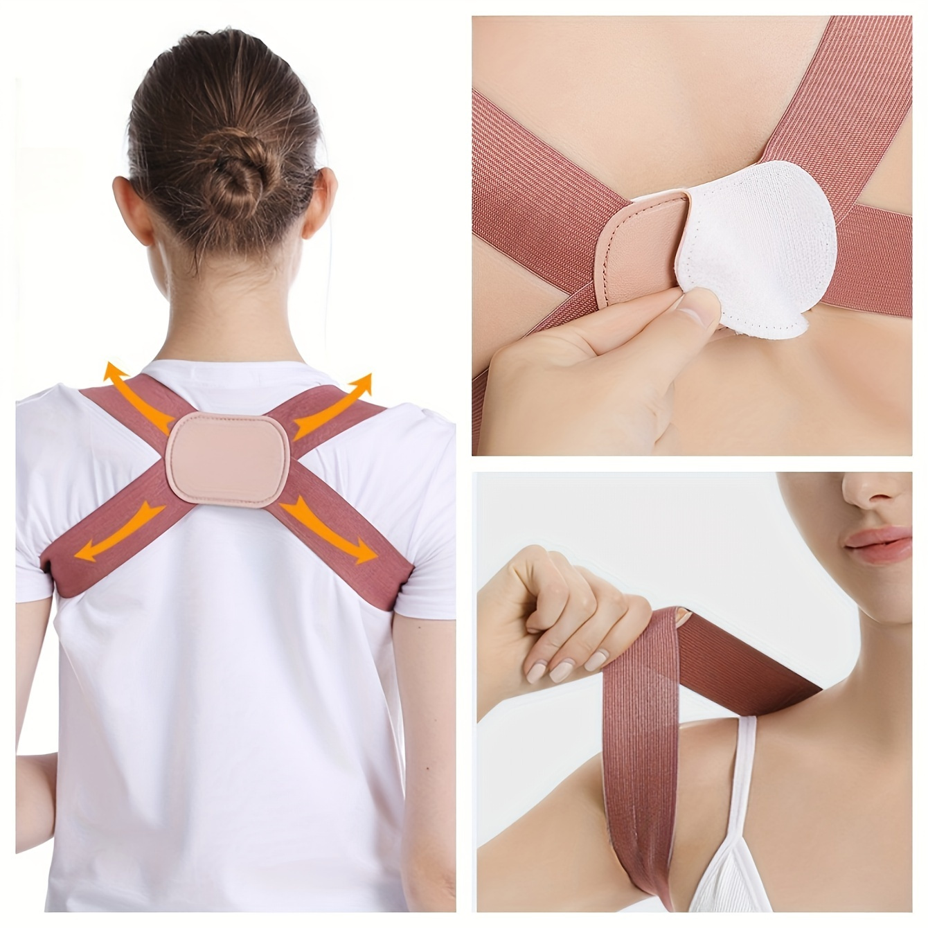 Adjustable Back Posture Trainer, Adult invisible posture improvement support strap, Back Support And Shoulder Back Brace for Posture Support