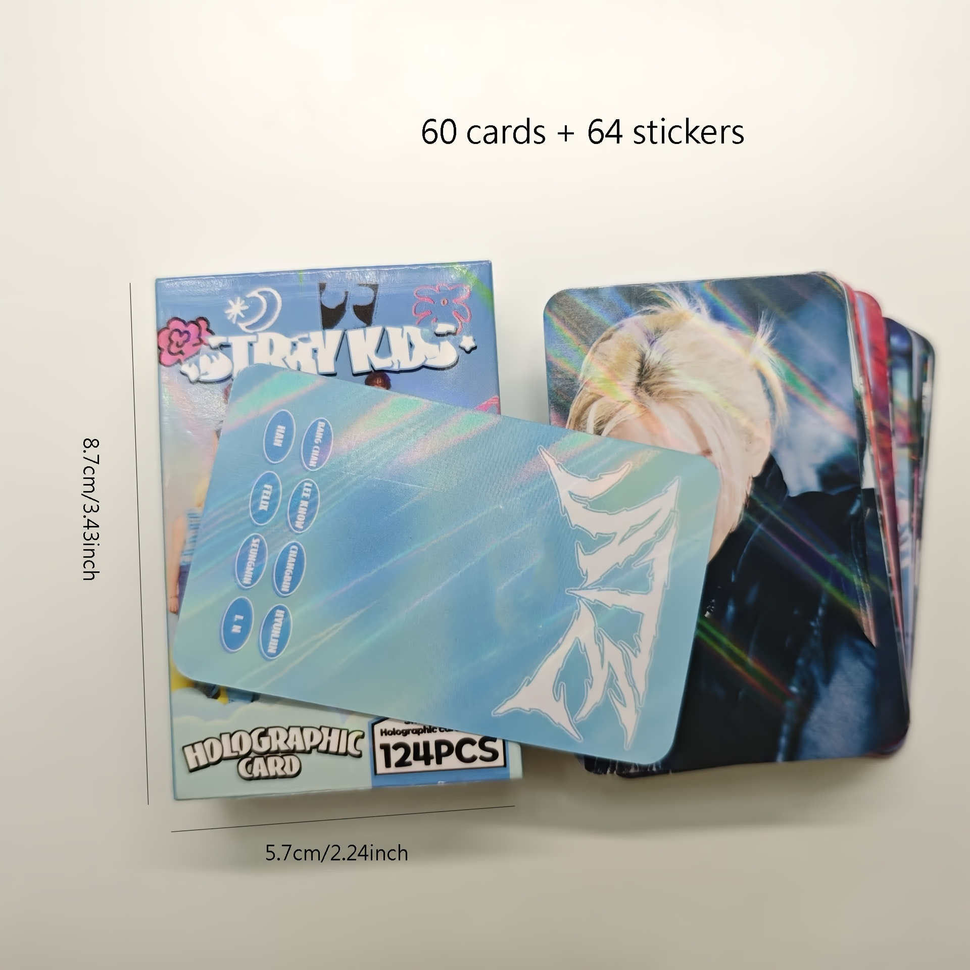 TEMU 60 Cards + 64 Stickers Stray Album , Lose My Breath Series Lomo Greeting Cards, K- Greeting Cards With Fan Photo Cards, Congratulations,